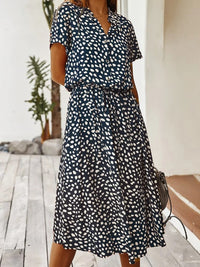 Chic Comfortable Dress - Sophia-Navy Blue-S-State of Style