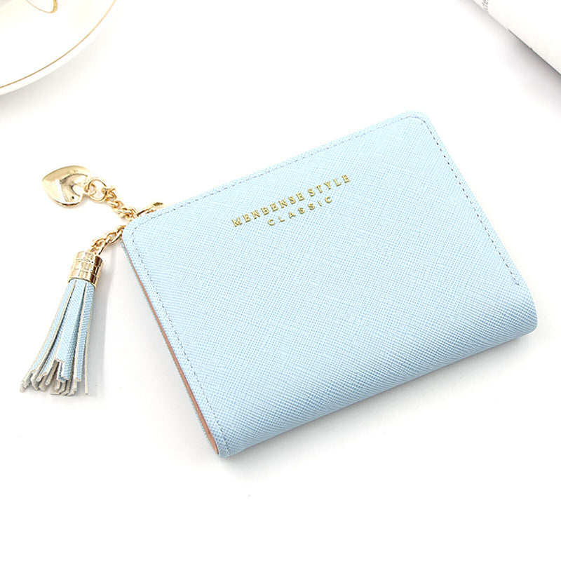 Chic Compact Mini Wallet – Stylish & Practical PU Leather Purse-Blue-2-State of Style