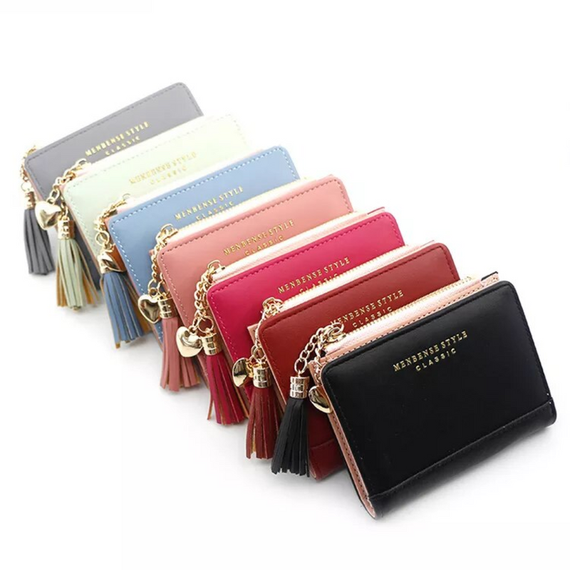 Chic Compact Mini Wallet – Stylish & Practical PU Leather Purse-Dark Pink-1-State of Style
