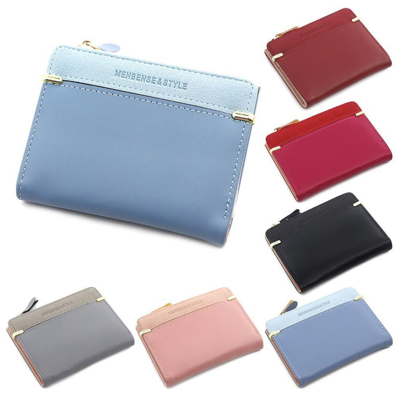 Chic Compact Mini Wallet – Stylish & Practical PU Leather Purse-Dark Pink-1-State of Style