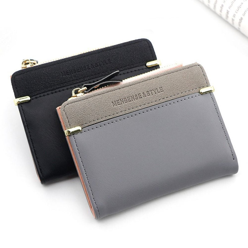 Chic Compact Mini Wallet – Stylish & Practical PU Leather Purse-Dark Pink-1-State of Style