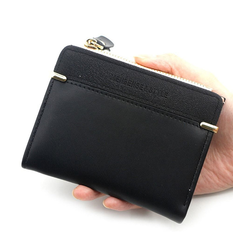 Chic Compact Mini Wallet – Stylish & Practical PU Leather Purse-Dark Pink-1-State of Style