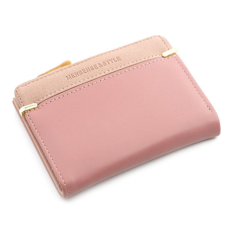 Chic Compact Mini Wallet – Stylish & Practical PU Leather Purse-Dark Pink-1-State of Style