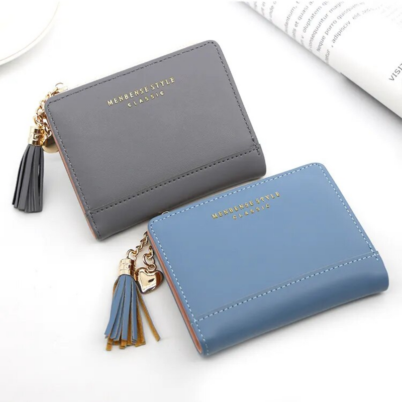 Chic Compact Mini Wallet – Stylish & Practical PU Leather Purse-Dark Pink-1-State of Style