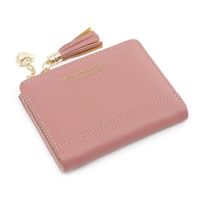 Chic Compact Mini Wallet – Stylish & Practical PU Leather Purse-Pink-3-State of Style
