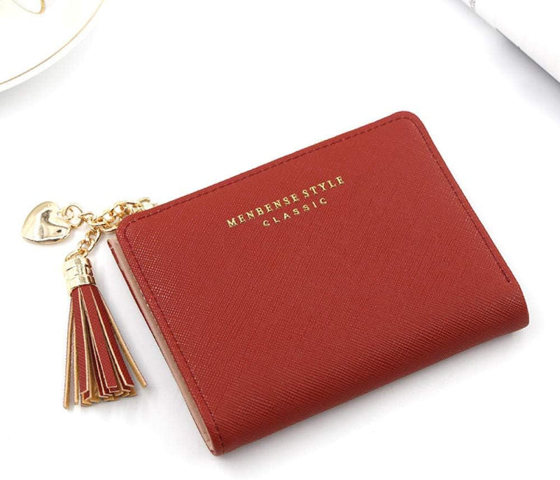 Chic Compact Mini Wallet – Stylish & Practical PU Leather Purse-Red-2-State of Style