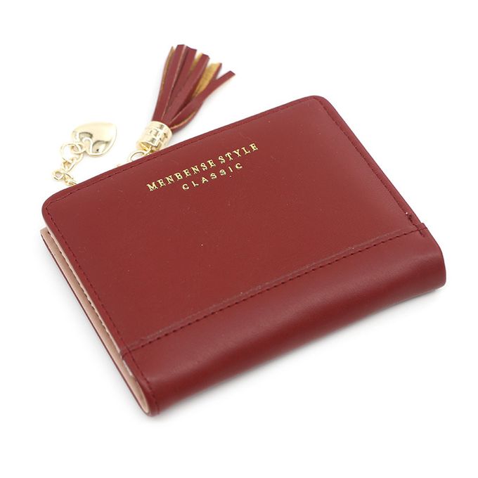 Chic Compact Mini Wallet – Stylish & Practical PU Leather Purse-Red-3-State of Style