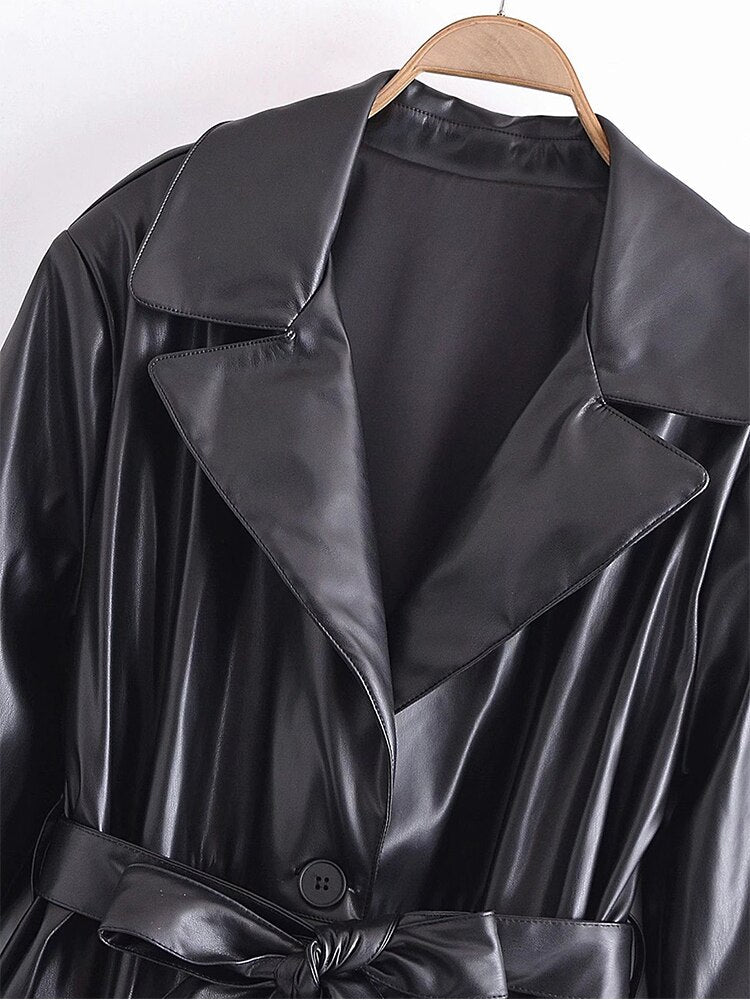 Chic Faux Leather Jacket for Women | Stylish & Versatile-Black-XS-State of Style