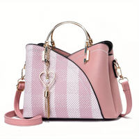 Chic Ladies Handbag - LuxeGrace-Pink-2-State of Style