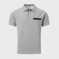 Chic Men's Polo Shirt - Classic Elegance-Black-S-State of Style