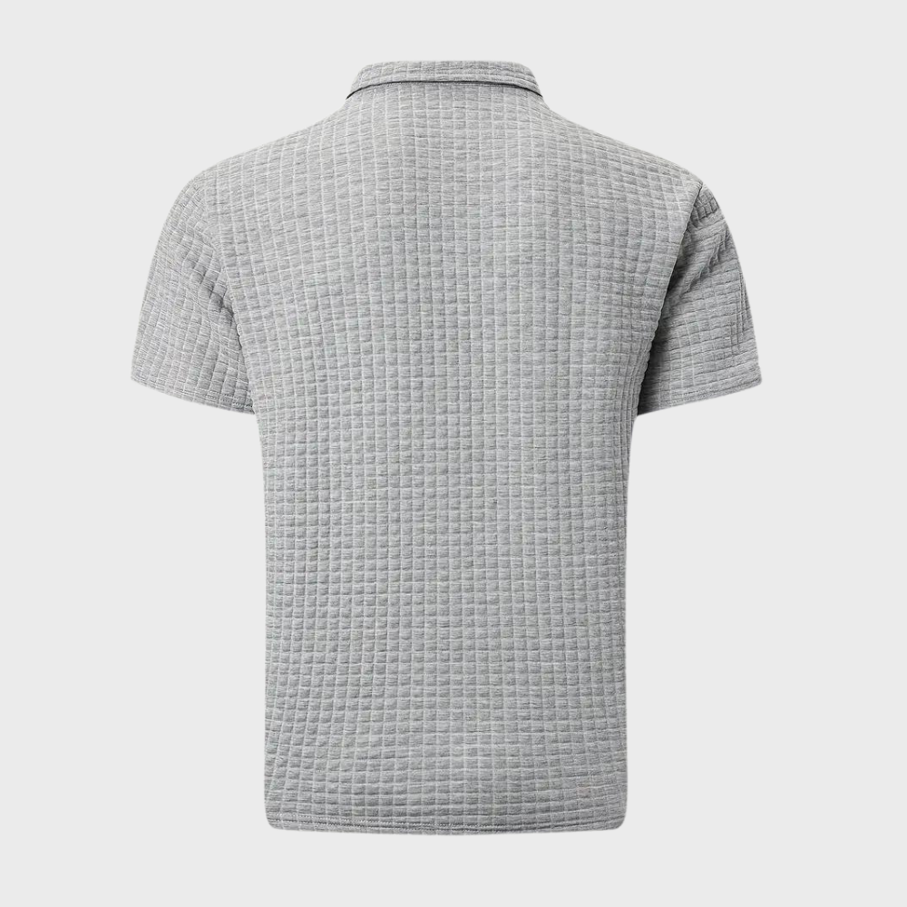 Chic Men's Polo Shirt - Classic Elegance-Black-S-State of Style