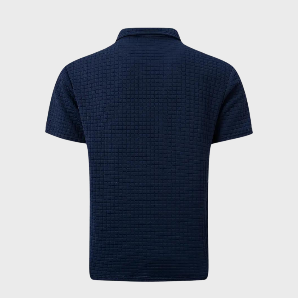 Chic Men's Polo Shirt - Classic Elegance-Black-S-State of Style