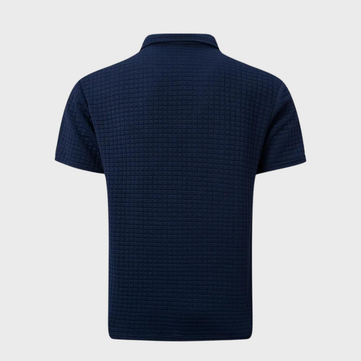 Chic Men's Polo Shirt - Classic Elegance-Black-S-State of Style