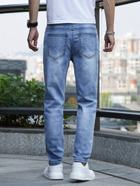 Chic Men's Streetwear Stretch Trousers - Milan-S-Light Blue-State of Style