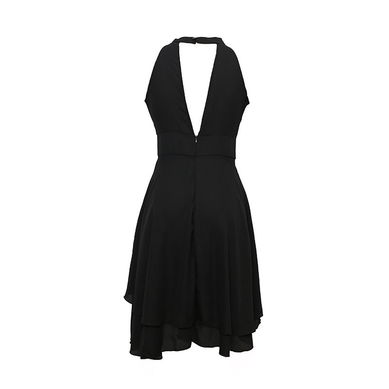Chic Smart Dress-Black-S-State of Style