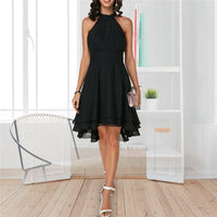 Chic Smart Dress-Black-S-State of Style