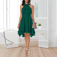 Chic Smart Dress-Green-S-State of Style