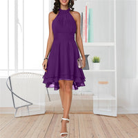 Chic Smart Dress-Purple-S-State of Style