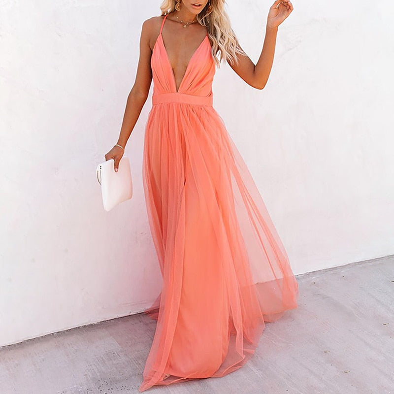 Chic Summer Dress | Elegant & Comfortable for Women-Coral-L-State of Style