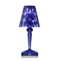 Chic Table Lamp with Crystal Design - CrystalLuxe-Blue-State of Style