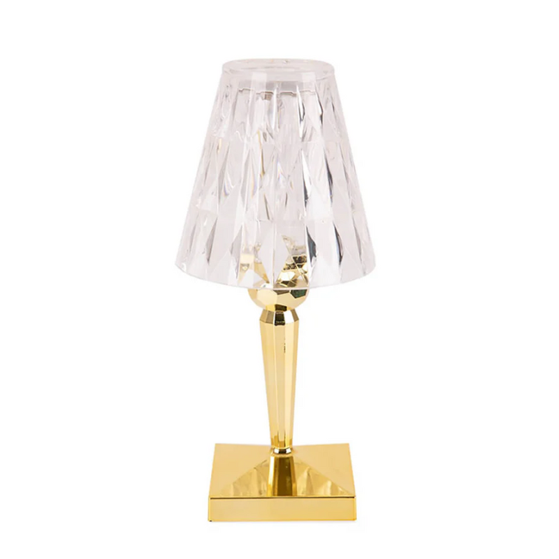 Chic Table Lamp with Crystal Design - CrystalLuxe-Gold-State of Style