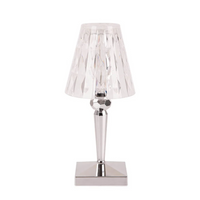Chic Table Lamp with Crystal Design - CrystalLuxe-Silver-State of Style