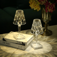Chic Table Lamp with Crystal Design - CrystalLuxe-Transparent-State of Style