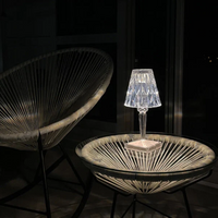 Chic Table Lamp with Crystal Design - CrystalLuxe-Transparent-State of Style