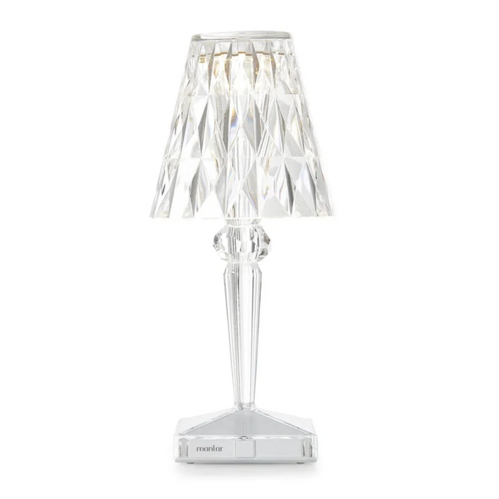 Chic Table Lamp with Crystal Design - CrystalLuxe-Transparent-State of Style