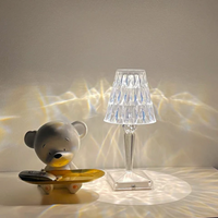 Chic Table Lamp with Crystal Design - CrystalLuxe-Transparent-State of Style