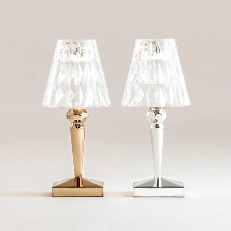 Chic Table Lamp with Crystal Design - CrystalLuxe-Transparent-State of Style