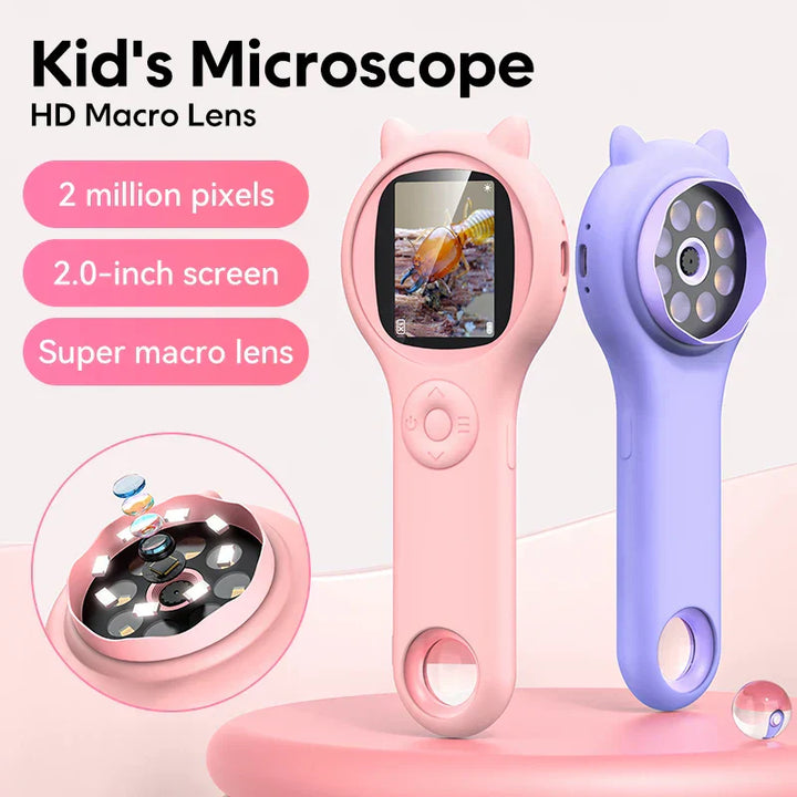 Child-friendly Digital Microscope – Zoomi-Pink-State of Style