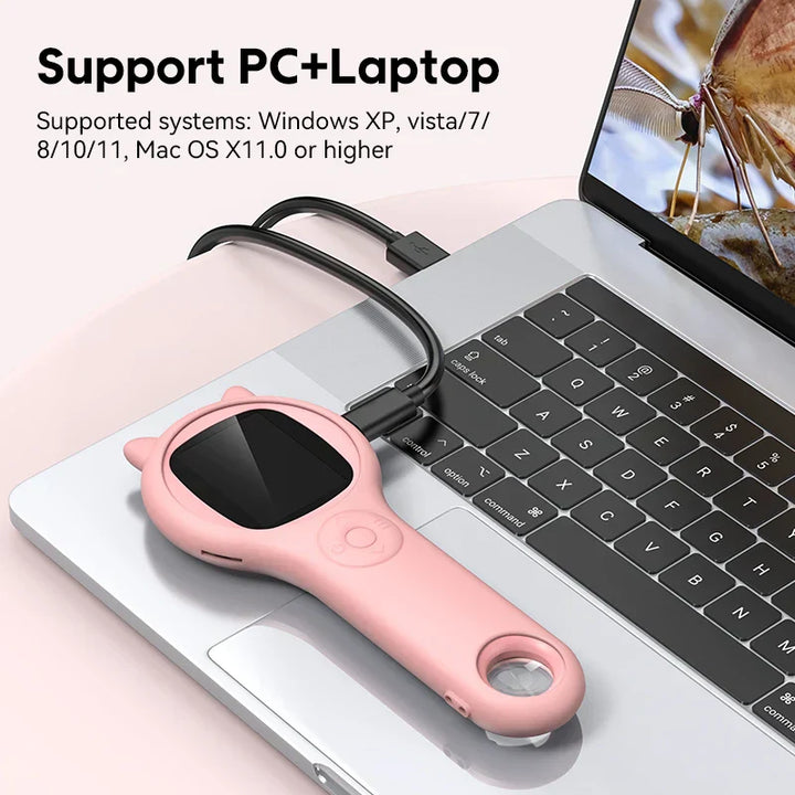 Child-friendly Digital Microscope – Zoomi-Pink-State of Style