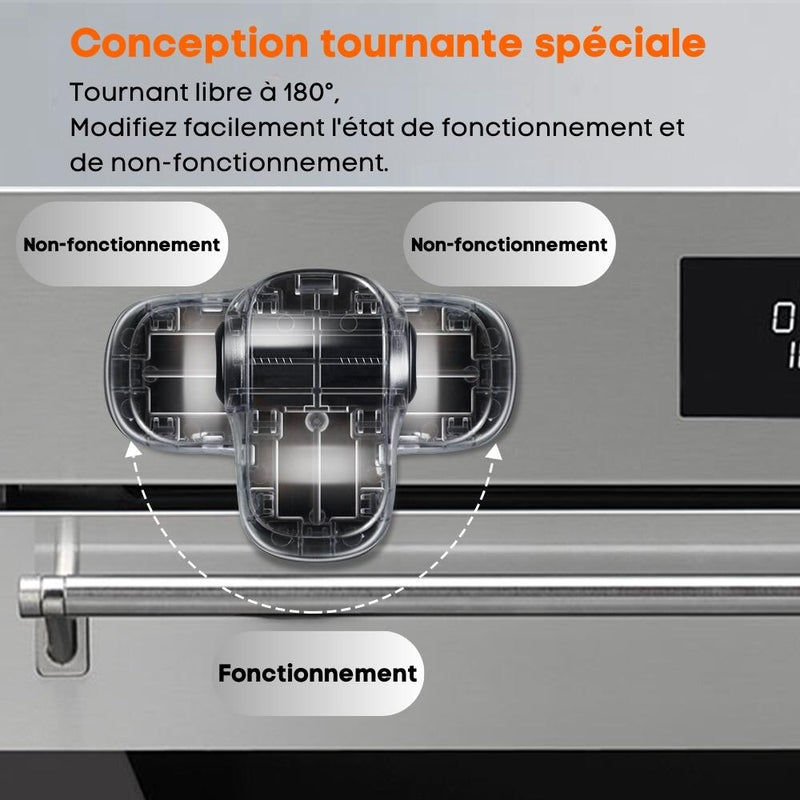 Child Oven Lock - OvenGuard-Black / 2 Pieces-State of Style