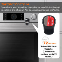 Child Oven Lock - OvenGuard-Black / 2 Pieces-State of Style