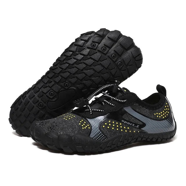 Children's beach shoes with a firm sole & secure fit – WaveTrek-Black-9-State of Style