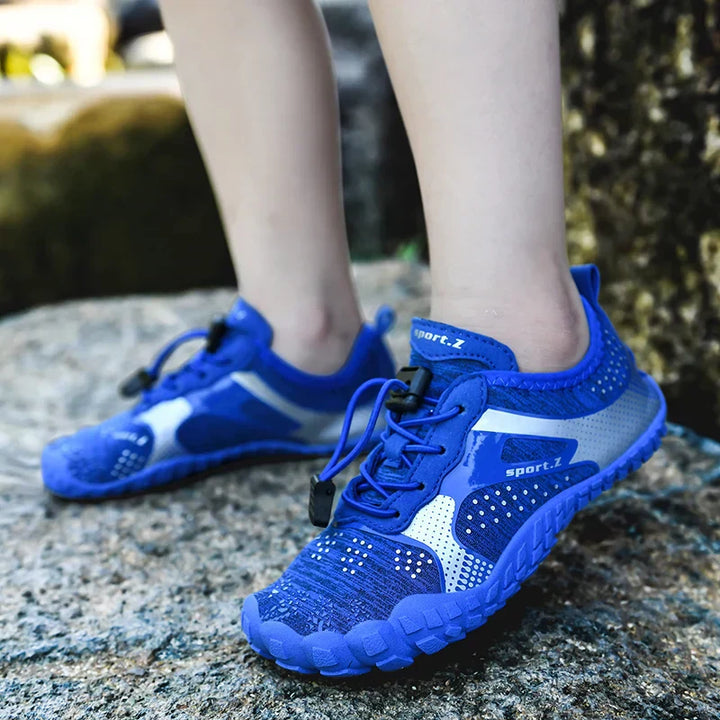 Children's beach shoes with a firm sole & secure fit – WaveTrek-Blue-9-State of Style