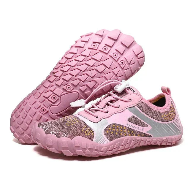Children's beach shoes with a firm sole & secure fit – WaveTrek-Pink-9-State of Style