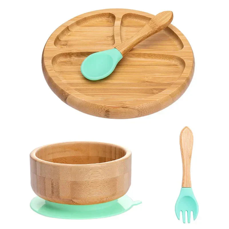 Children's Dinnerware Set with Suction Base - EcoFeast-Lamb White-State of Style