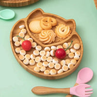 Children's Dinnerware Set with Suction Base - EcoFeast-Lamb White-State of Style