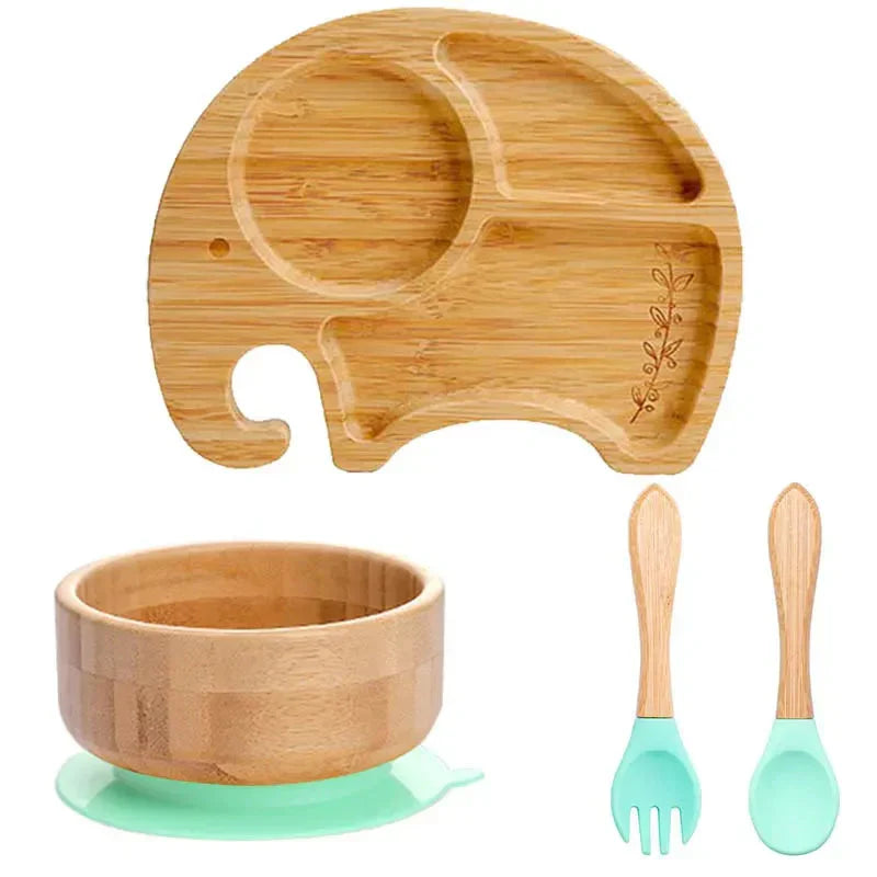 Children's Dinnerware Set with Suction Base - EcoFeast-Lamb White-State of Style