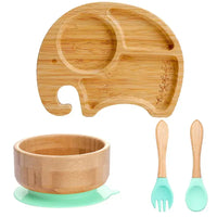 Children's Dinnerware Set with Suction Base - EcoFeast-Lamb White-State of Style