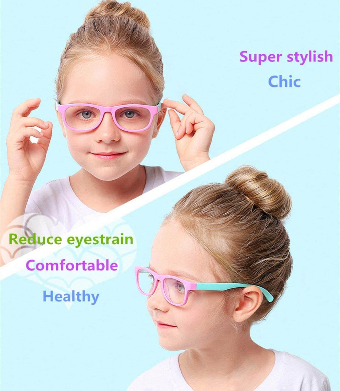 Children's glasses with blue light filter – BrightEyes-Pink-State of Style