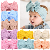 Children's Nylon Headband with Bow-Ivory-State of Style