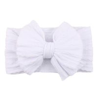 Children's Nylon Headband with Bow-White-State of Style