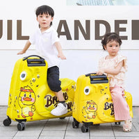 Child's seat suitcase with scooter function – Naples-Pink Duck-S (39 L)-State of Style