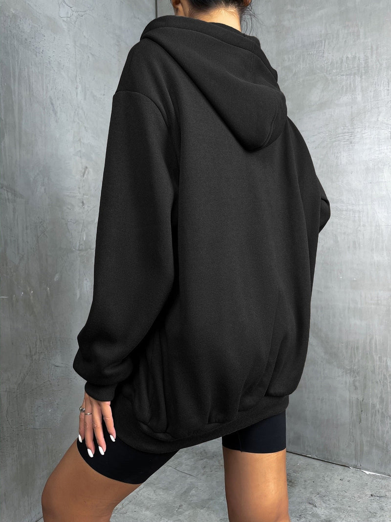 ChristinasVest I Women's zip-up hooded vest-Black-XS-State of Style