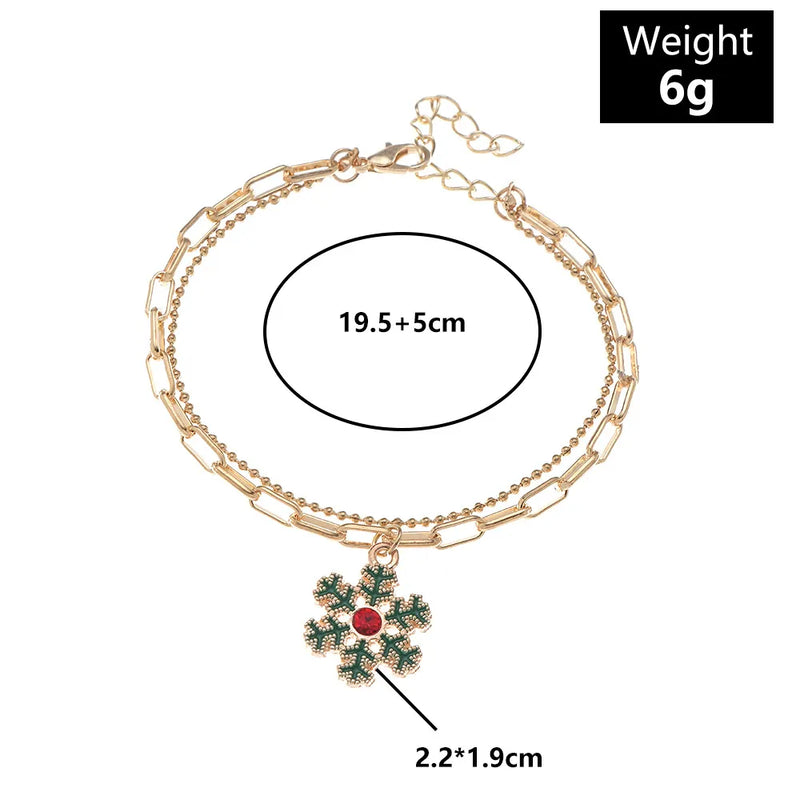 Christmas Charm Bracelet | Festive and Fun Design-SNOWFLAKE-State of Style