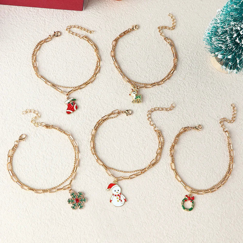 Christmas Charm Bracelet | Festive and Fun Design-SNOWFLAKE-State of Style