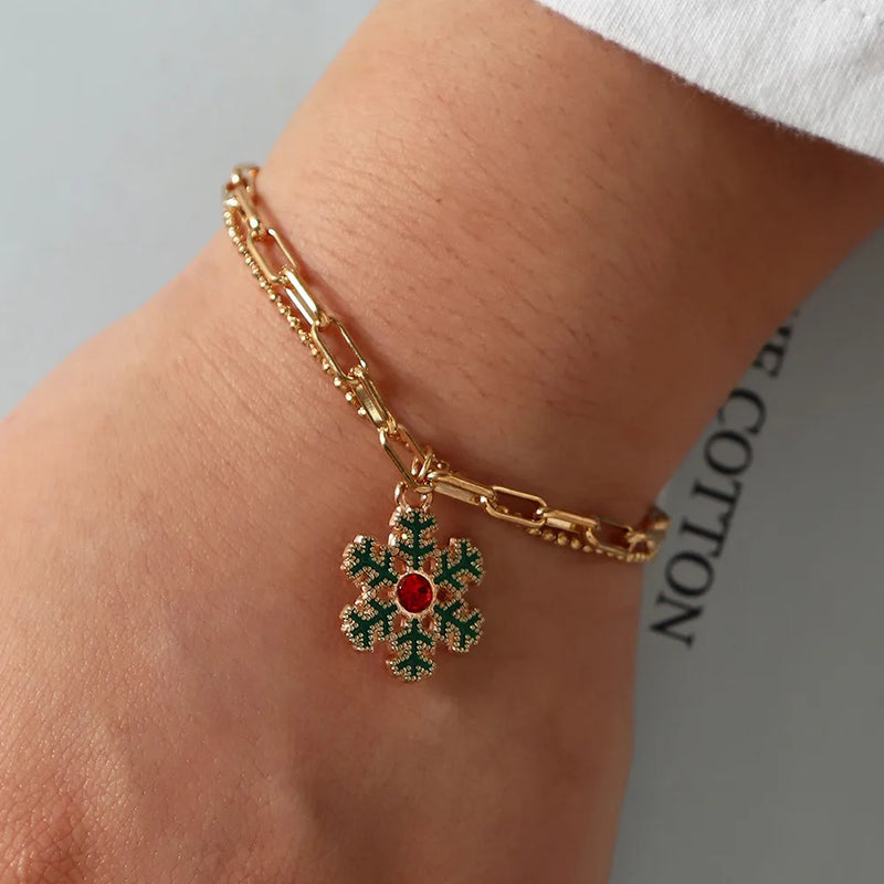 Christmas Charm Bracelet | Festive and Fun Design-SNOWFLAKE-State of Style